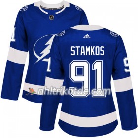 Tampa Bay Lightning Trikot Steven Stamkos 91 Adidas 2017-2018 Blau Authentic - Dame